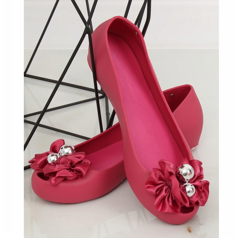 Ballerines Meliski à nœud fuchsia CK-86P Fuchsia rose 1