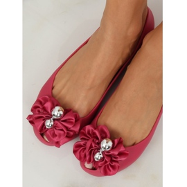 Ballerines Meliski à nœud fuchsia CK-86P Fuchsia rose 4