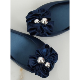 Ballerines Meliski avec un nœud bleu CK-86P Bleu 1
