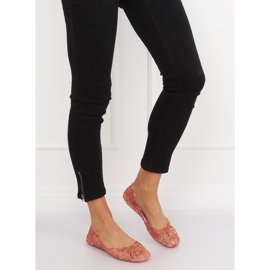 Ballerines en caoutchouc rose QX-02 Rose 2