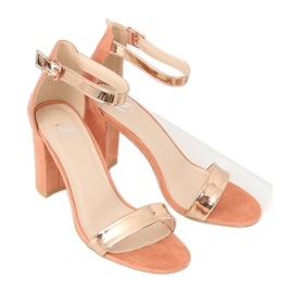 Rose GF-WL-35 Sandales roses sur le poteau 1