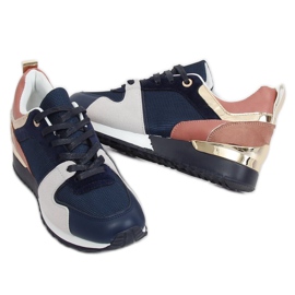 Bleu B-01 Chaussures de sport bleues multicolore bleu marine 1