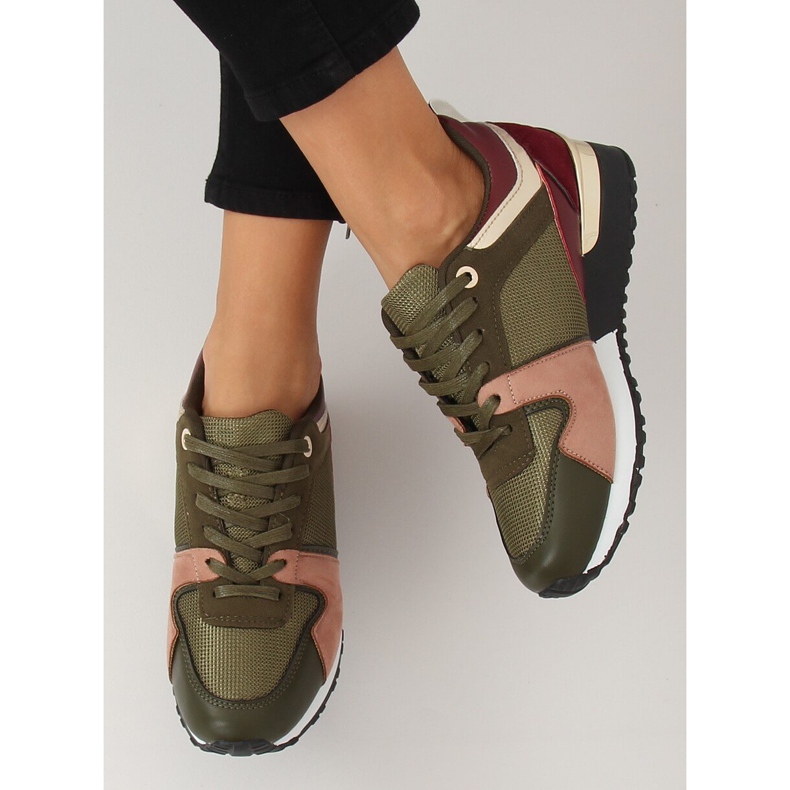 Chaussures de sport vertes B-01 Army Green multicolore 1