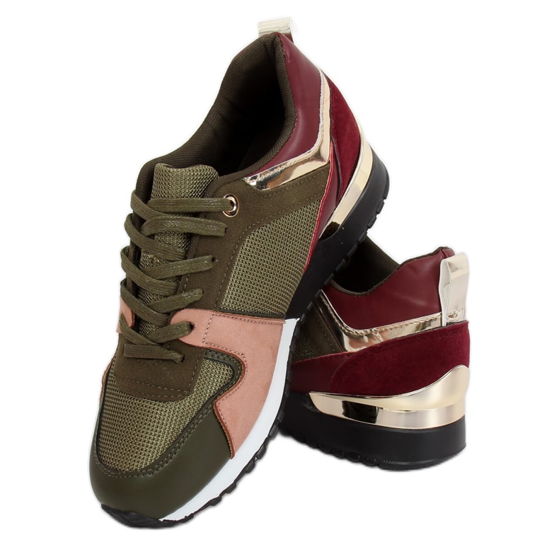 Chaussures de sport vertes B-01 Army Green multicolore 2