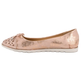 SHELOVET Ballerines décontractées jaune rose 5