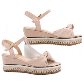 Groto Gogo Sandales Espadrilles en Daim brun 3
