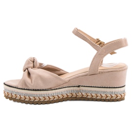 Groto Gogo Sandales Espadrilles en Daim brun 5