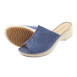 Chaussons femme compensés Caprice 27351 jeans bleu 5 Chaussons femme compensés Caprice 27351 jeans bleu 5
