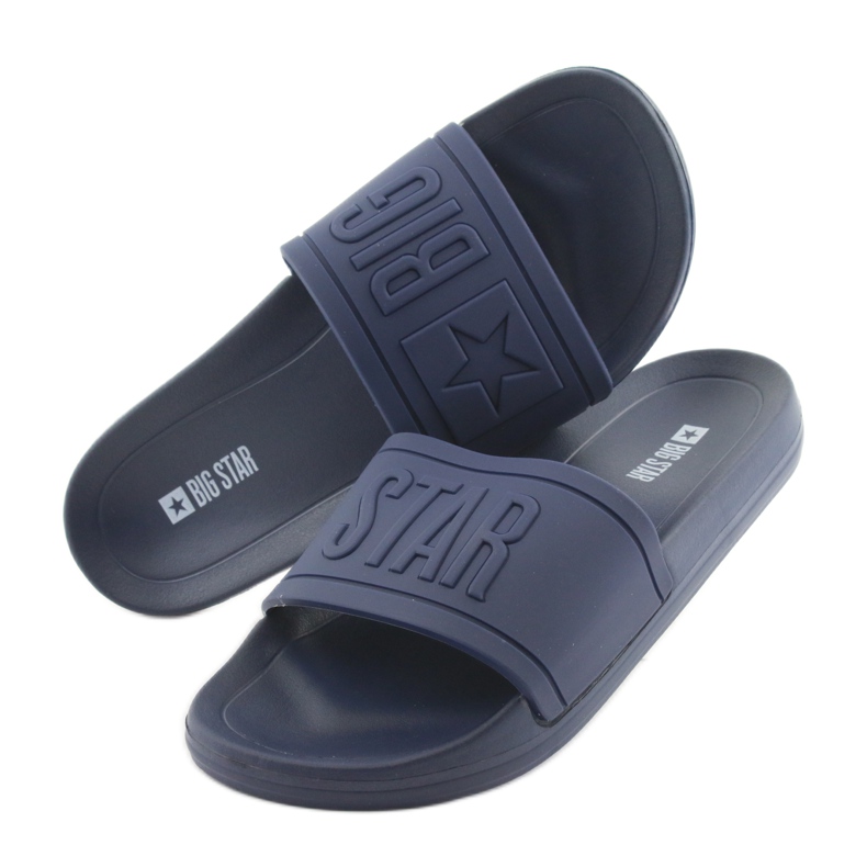Chaussons Big Star profilés 174688 bleu marine 4