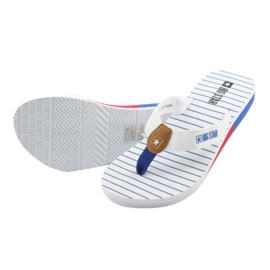 Tongs Big Star sur talon compensé blanche brun bleu rouge 4