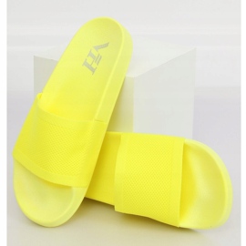 Chaussons de ceinture tricotés jaunes PT-110 Jaune 1