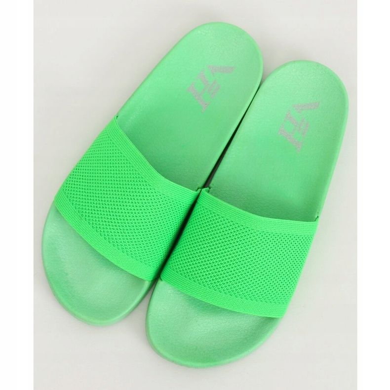 Chaussons ceinture tricotés verts PT-110 Vert 1