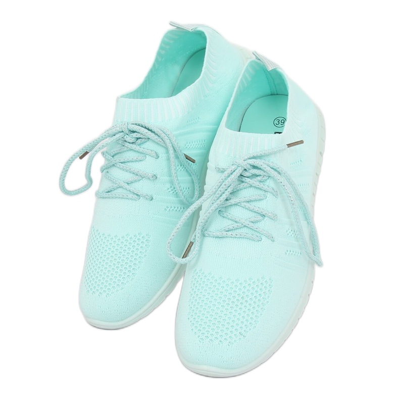 Chaussures de sport bleues B111-10 Vert menthe 1 Chaussures de sport bleues B111-10 Vert menthe 1