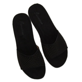 Chaussons noirs ajourés JS-03 Noir 2