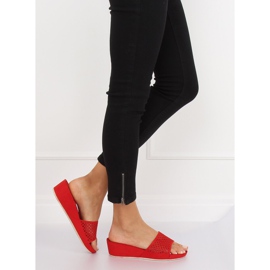 Chaussons ajourés rouges JS-03 Rouge 3