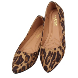 Ballerines léopard femme HH16 Léopard brun 1