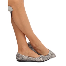 Ballerines femme grises HH16 Snake multicolore 1