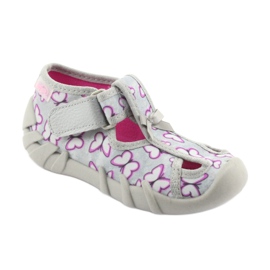 Chaussures enfant Befado 190P087 violet gris 2
