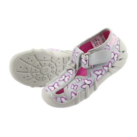 Chaussures enfant Befado 190P087 violet gris 5