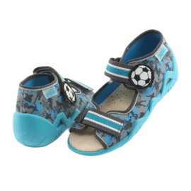 Chaussures enfant Befado jaune 350P001 bleu gris 4