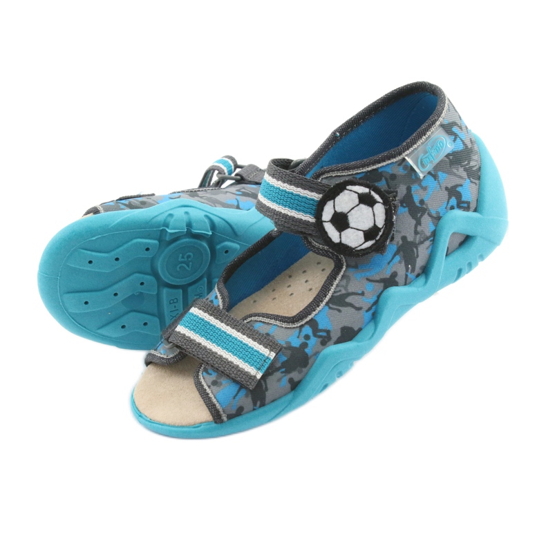 Chaussures enfant Befado jaune 350P001 bleu gris 5