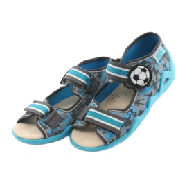 Chaussures enfant Befado jaune 350P001 bleu gris 3