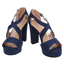 Sandales sur la plateforme marine VV-23 Blue bleu marin 1