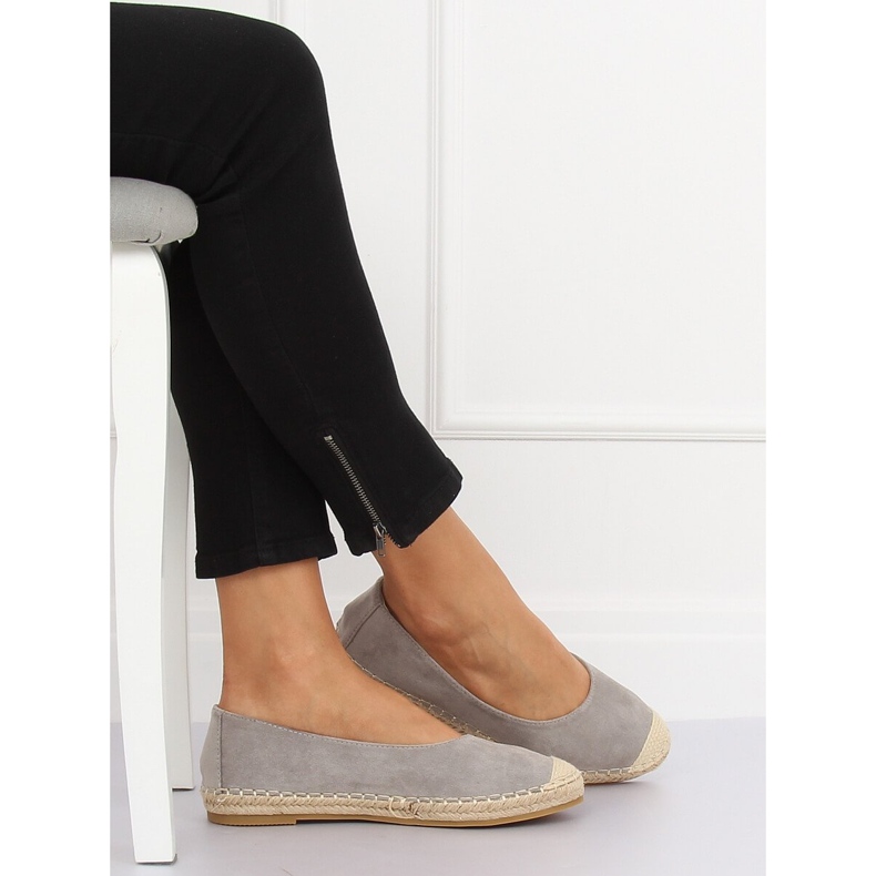 Espadrilles ballerines grises N-2980 Gris 1