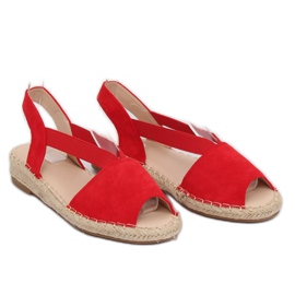 Espadrilles rouges pour femmes SA-2893 Rouge 3