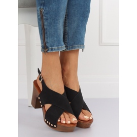 Sandales ala sabots noir D-131 Noir 2