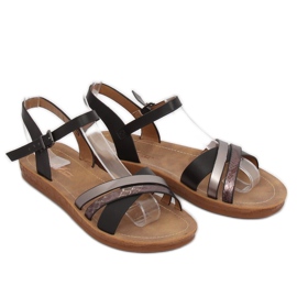 Sandales noires pour femmes TS-9 Noir le noir 1