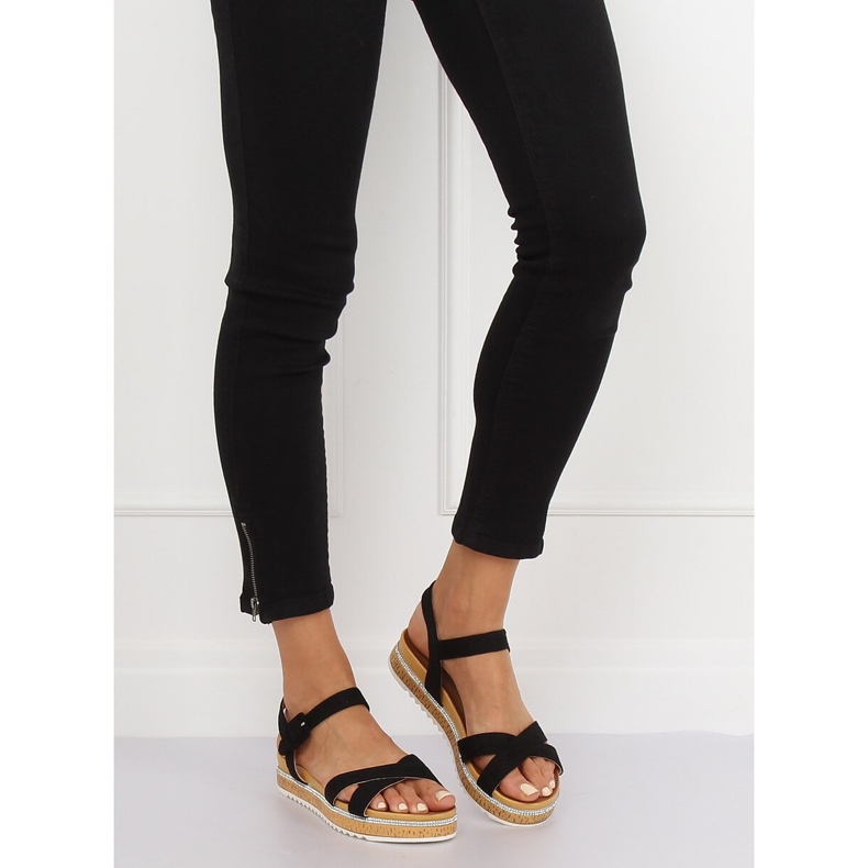 Sandales noires pour femmes Y1521 Noir 1