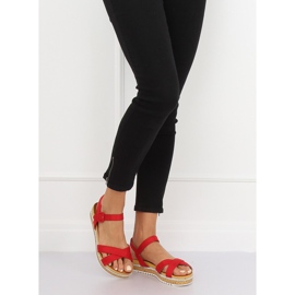Sandales femme rouges Y1521 Rouge 2 Sandales femme rouges Y1521 Rouge 2