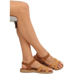 Camel 999 Sandales camel pour femme brun 1