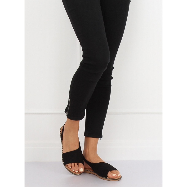 Sandales asymétriques pour femmes noires 982 Black 2