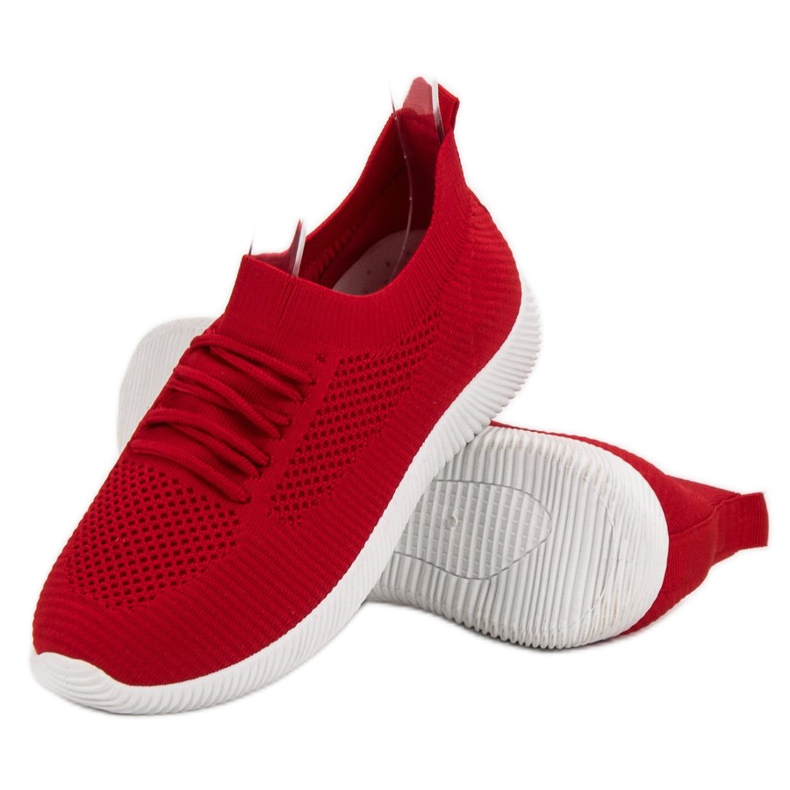 SHELOVET Chaussures de sport à enfiler rouge 1
