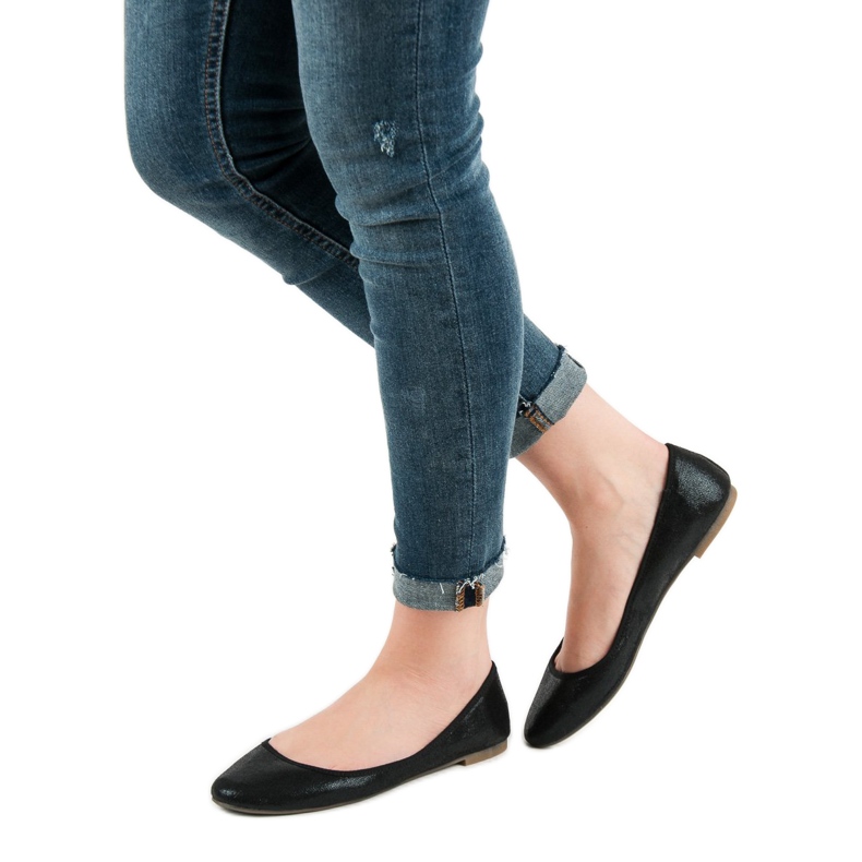 SHELOVET Ballerines noires 2