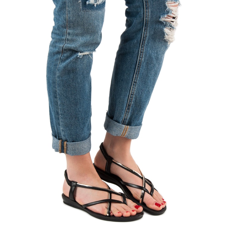 Camo Sandales à enfiler noires le noir 2