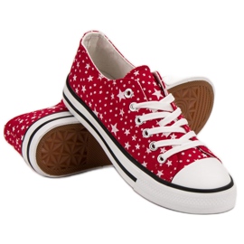 J. Star Baskets rouges à étoiles 1