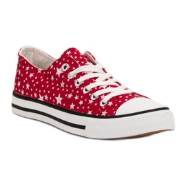 J. Star Baskets rouges à étoiles 3