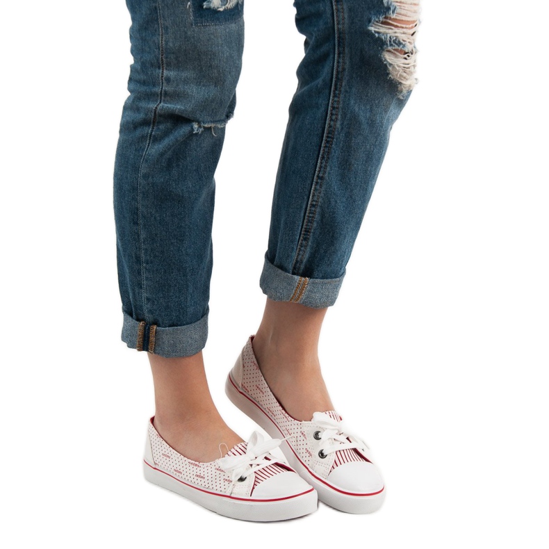 J. Star Baskets basses blanches 2