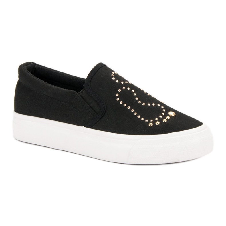 J. Star Slipons Avec Strass noir 1