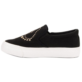J. Star Slipons Avec Strass noir 2