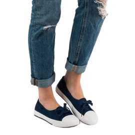 J. Star Baskets basses élégantes bleu 2