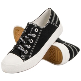 SHELOVET Baskets basses noir 1