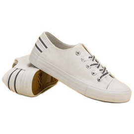 SHELOVET Baskets basses blanche 2