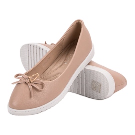 Miss Laura Ballerine Avec Noeud brun 1