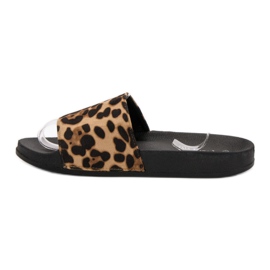 Queen Vivi Pantoufles confortables en daim brun 4