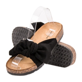 Sweet Shoes Pantoufles de Suèdes le noir 1 Sweet Shoes Pantoufles de Suèdes le noir 1