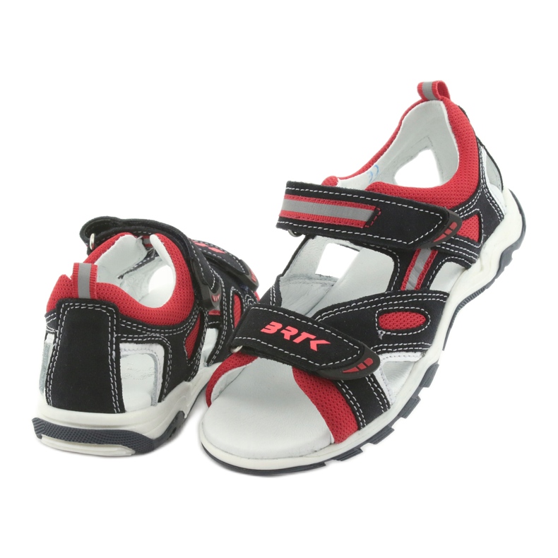 Bartek Sandales en cuir garçons velcro 16176 marine-rouge bleu 4 Bartek Sandales en cuir garçons velcro 16176 marine-rouge bleu 4